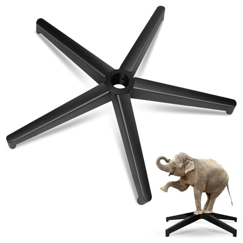 Office Chair Replacement Parts-28'' Heavy Duty Base Replacement(2200Lbs) - Desk Chair Reinforced Metal Leg,Universal Caster and Gas Cylinder Size