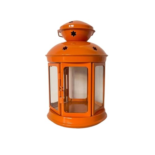 GeRRiT Iron Style Lantern, Horse Lantern, Candle Holder Handmade, 24x12.5cm