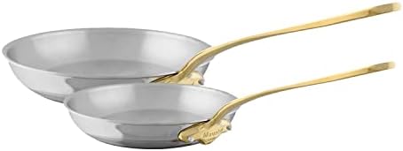 Mauviel M'Heritage Copper & Stainless Steel Wok - 11.8-Inch French-Made Stir Fry Pan With Brass Handle