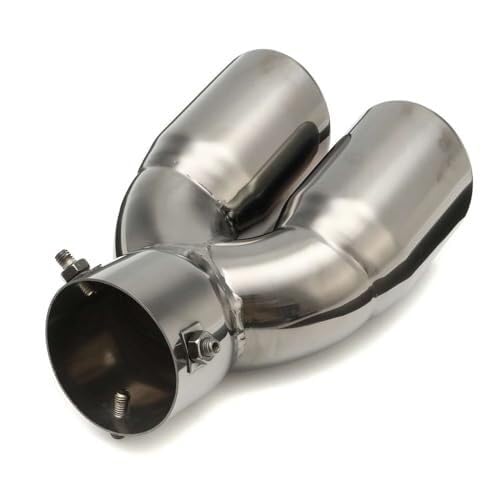 Terminale di scarico a doppia uscita in acciaio inossidabile da 76 mm per auto Terminale di scarico per auto