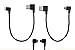 Cerrxian 9Inch Micro USB Cable Combo Left & Right Angle Micro USB 5 Pin Male to USB 2.0 Type A Right Angle Male Data Sync and Charge Cable for Samsung, HTC, Motorola, Nokia, Android,(Black)(2-Pack) R