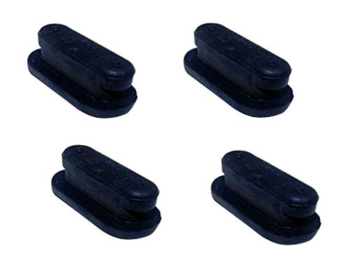 Rubber Black Brake Adjuster Plug Replacement Kit of Four Compatible with Wrangler YJ TJ JK and Cherokee XJ
