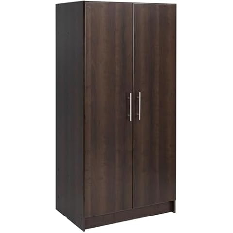 Pemberly Row 32" Wardrobe Armoire in Espresso Cover