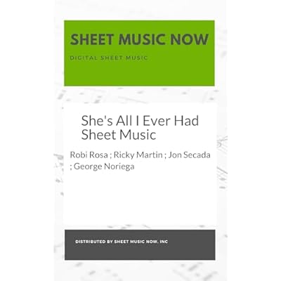 She's All I Ever Had Sheet Music