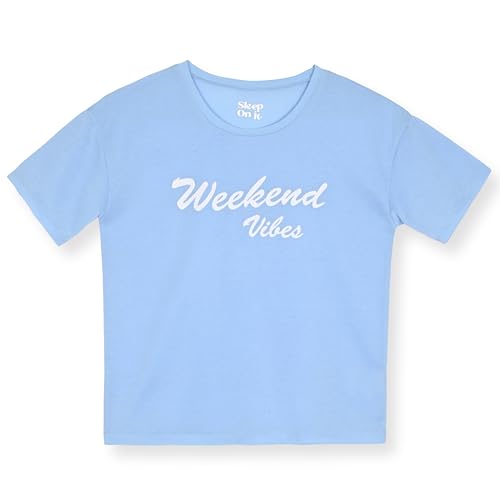 Sleep On It Girls Pajamas Pant Sets 4 Piece Summer T-Shirt and Legging Sleepwear Sets for Kids (2 Full Sets)2