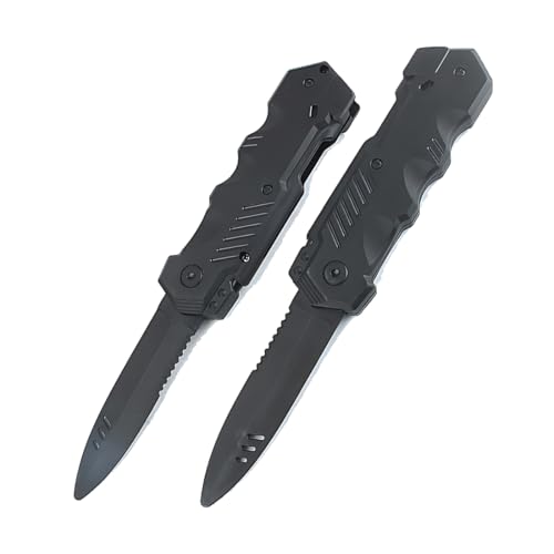 LONZIKP 2 Pièces Couteau Magique à Lame Rétractable Faux Couteau de Théâtre Accessoire de Magie Farce et Attrape pour Adultes (Style Classique)