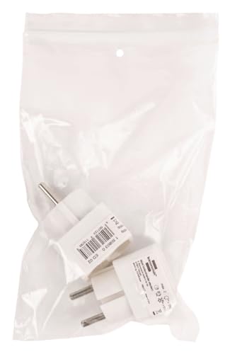 Brennenstuhl Mehrfachsteckdose (Steckdosenadapter 2-Fach Eurosteckdose mit erhöhtem Berührungsschutz) weiß