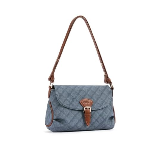 CLUCI Bolsas transversais pequenas para mulheres na moda, bolsas transversais femininas, bolsas transversais para mulheres bolsa transversal moderna, 6 jeans azul, Tendência