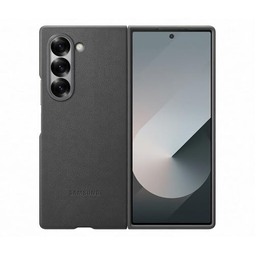 Samsung Kindsuit Case Custodia in ecopelle per Galaxy Z Fold6, Grigio