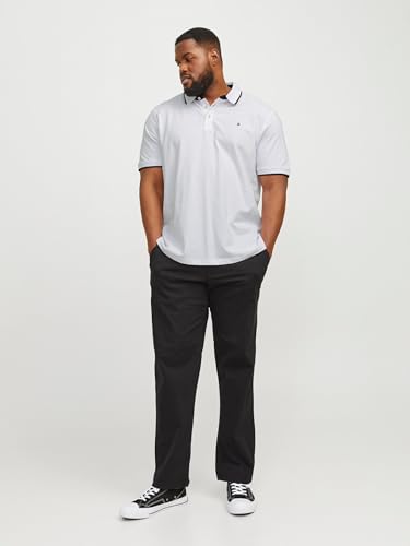 JACK & JONES JJEPAULOS Polo SS NOOS PS Herren, White/Detail:ps, XXL – Ansicht 3