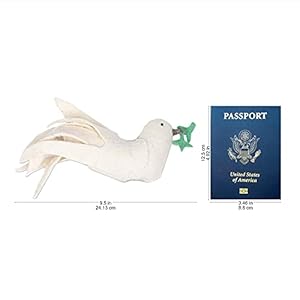 Novica handmade message of peace wool felt tree topper  urban country home decor