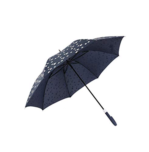 Paraguas Estrellas Cambia Color Lluvia, [4 Colores] ANTIVIENTO (Azul) Cover