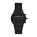 Fossil Gen 5 Carlyle HR Heart Rate Stainless Steel and Silicone Touchscreen Smartwatch, Color: Black (Model: FTW4025)