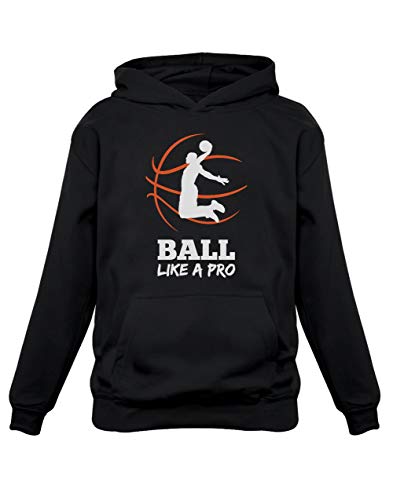 Green Turtle T-Shirts Cadeau Joueur de Basketball -Ball Like A Pro Sweatshirt Capuche Enfant 12/13A Noir