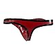 Kangxinsheng Modische Latex Slips für Damen,Rot Natürliche Gummi Shorts G-String Tanga,Latex Höschen Unterwäsche Cosplay Kostüms XXL