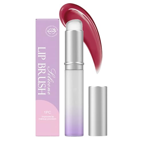 Yonuaret Aplicador para el cuidado de los labios, pincel de silicona, herramienta cosmética para crema, exfoliante, sombra de ojos, delineador de ojos, bálsamo brillante, día a día, mañana y noche en