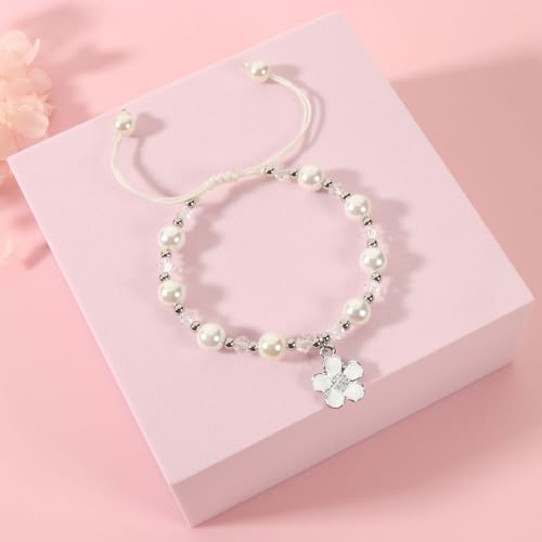 Flower Girl Proposal Bracelet,Thank You for Being Our Flower Girl Bridesmaid Wedding Gifts With Jewelry Box2