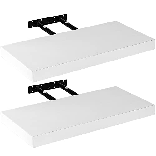 STILISTA Wandregal Volato, 2er Set, freischwebend, Farb- & Größenwahl, 40 cm Weiß Cover