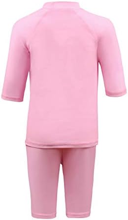 Adorable Flamingo Rash Guard Swimsuit for Girls!