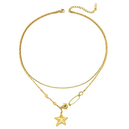 Collier étoile de mer léger, fini les bijoux lourds qui irritent la peau