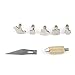 28pcs Wood Burning Kit Wood and Leather Pyrography Full Set Wood Burning Soldering Tips Burning Carving Embossing Soldering Kit