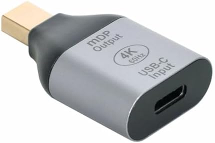 Coverzone USB-C to Mini DisplayPort Adaptör 4K 60Hz Görüntü Aktarıcı Type-C to mDP Dönüştürücü Laptop Tablet Harici Monitör TV Projektör Bağlantı Aparatı Yüksek Çözünürlük Stabil Görüntü | ZR1219 - Görsel 4