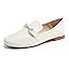 White Vegan Leather Golden Buckle