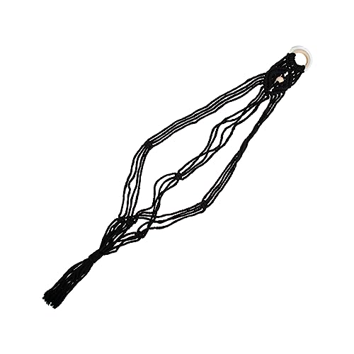 Abaodam Macrame Guitar Wall Mount Handwoven Ukulele Hanger for Easy Installation and Stable Support Durable Rope Decoration for Home Use