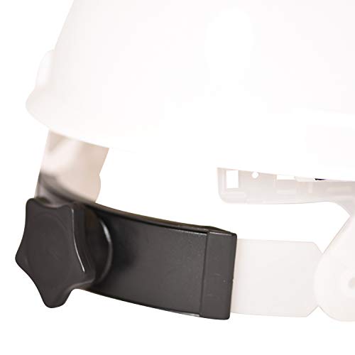 BAU Schutzhelm Sicherheitshelm mit Premium 4-Punkt Ratschenverschluss Basisschutz Baustelle Kopfschutz Einstellbarer Industriehelm CE Zertifiziert Gurtband mit Schweißband CE EN 397 - Image 5