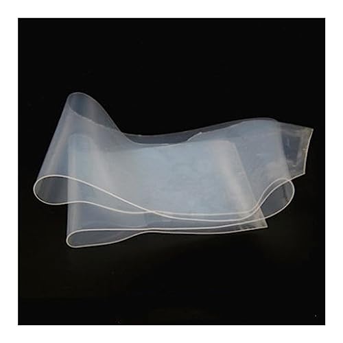 Silicone Film, 0.1mm/ 0.2mm/ 0.3mm/ 0.5mm/ 0.8mm Silicone Rubber Sheet 500mm Width 500mm Length Transparent Silicone Film (Color : Transparent, Size : 500X500x0.1mm)