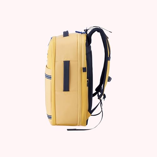 Image of American Tourister Aston 2.0 | 40 Ltrs | 2 Compartments | Bottle Pocket | Ergonomic Padded Back Panel & Shoulder Straps | Outdoor Laptop Backpack | 1 Year International Warranty | Yellow