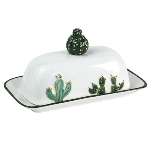 Bicuzat Ceramic Butter Dish with Lid Butter Keeper Butter Plate