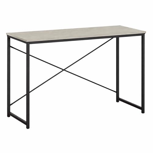 Acomoda Textil – Escritorio de Oficina con Tablero Acabado Madera y Estructura Metalica Estable. Mesa de Estudio y Trabajo para Ordenador, Dormitorio u Oficina en el Hogar.(40x100x72 cm, Negro)
