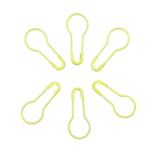 Yosawo 500 pcs Safety Pin Clothing Tag Pins Bulb Pin Metal Gourd Pin Calabash Pins for Hand Sewing DIY Crafts Home Accessories (Yellow) - Image 3