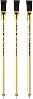 FABER-CASTELL Perfection 7058 B Set of 3 Gold Pencils with Brush