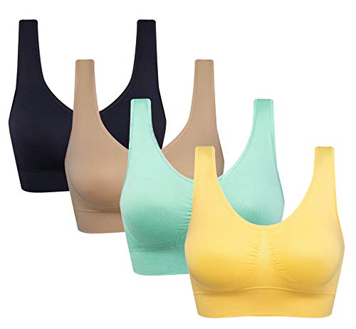 Image of Women's Comfort Workout Sports Bra Low-Impact Activity Sleep Bras
