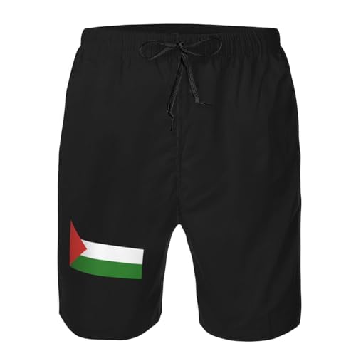 Flag of Palestine Mens Swim Trunks Quick Dry Swim Board Shorts Casual Beach Shorts4