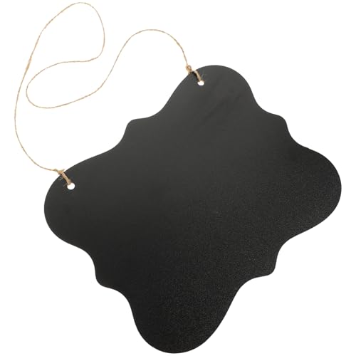 HOMSFOU Double Sided Chalkboard Sign Erasable Message Board for Wall Decoration DIY Writing Hanging Board for Home Office Lightweight and for Sharing Messages