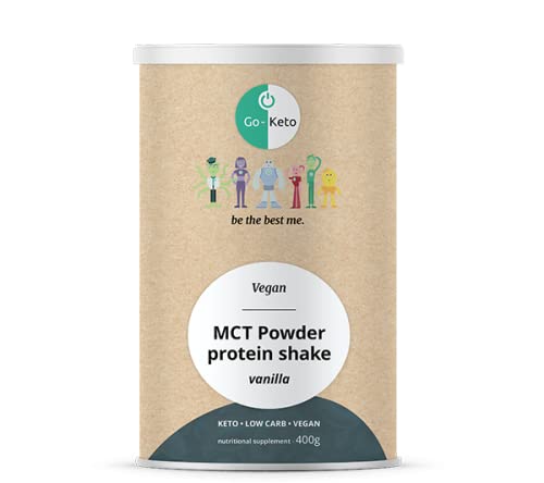 👍 FACILE DA USARE - RIMANI A PROVA DI BULLET: con il nostro frullato proteico Go-Keto Vegan sei sempre ben fornito con importanti nutrienti durante la tua dieta cheto. Dopo l'allenamento, a colazione o velocemente nel mezzo - ogni volta che non hai tempo per un pasto abbondante keto-friendly, puoi semplicemente mescolare te stesso un gustoso frullato proteico. Basta mescolare un cucchiaio di polvere (34 g) con acqua o latte vegetale o mescolare bene nel mixer - fatto!