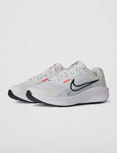 Nike Men's Downshifter 13 Road Running Shoes, White/Black-Pure Platinum-Bright Crimson, 13 Extra Wide