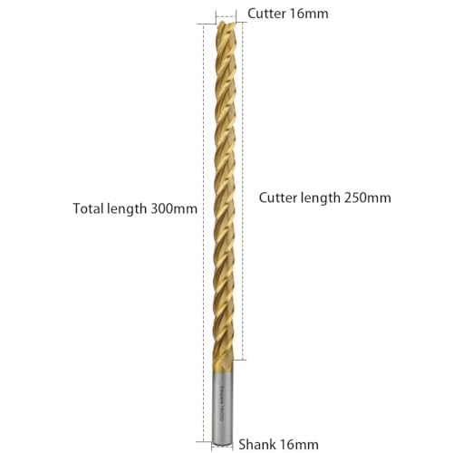 Fresa HSS en espiral larga D16 para pantógrafo CNC con tolerancia estricta en corte de espuma 2