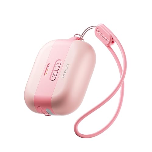 OCOOPA Hand Warmers Rechargeable, Keep Warm Gifts, Portable Electric Handwarmers, 3 Levels Heating, Safety Alarm, Flash Light, Reusable for Raynauds,