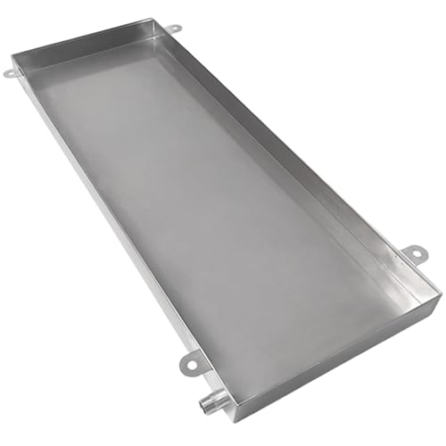 Bac de condensats en acier inoxydable durable avec tuyau 198cm pour climatiseur