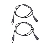 Este cable conector DC macho a hembra 2,1 mm x 5,5 mm es plug and play. El cable extensión del adaptador DC está hecho alambre de cobre y tiene una cubierta PVC flexible, lo que lo hace difícil de anudar y fácil de organizar.