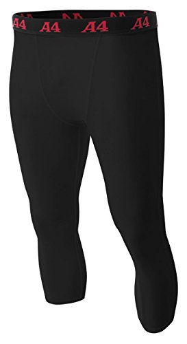 A4 N6202 Compression Tight, Black, 3X-Large