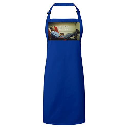 Tablier cuisine Jacques Chirac bleu pour cuisiner avec style lors de vos barbecues