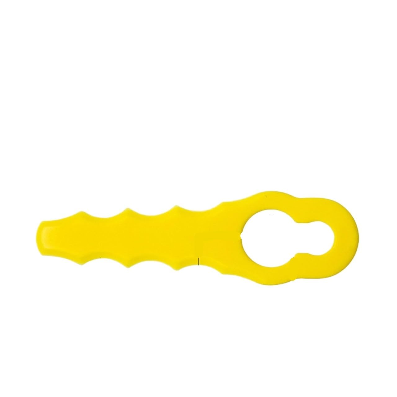 Genérico Cortacésped Universal L67, Cortador de Cuchillas de plástico, Juego de Cuchillas de plástico, Robot cortacésped antirotura de Alta dureza, Accesorio(100pcs L67 Yellow)