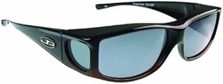 Fitovers Eyewear Jett Sunglasses, Matte Black, Polarvue Gray