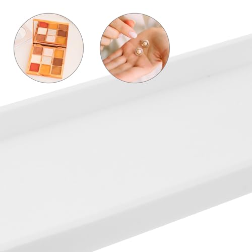 Bandeja de silicona OSALADI rectangular clara antideslizante para baño 5