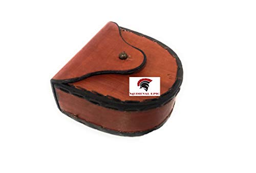 Funda de cuero para brújula de bolsillo universal miniatura 1